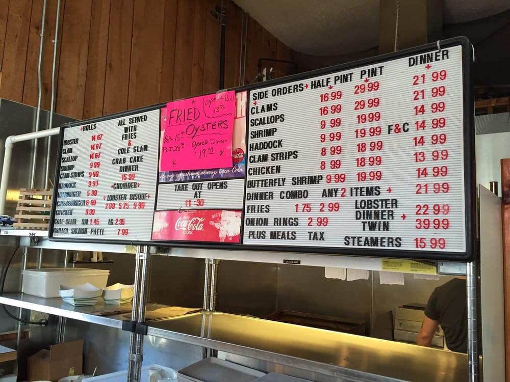 Menu at Lobster Connection restaurant, Tilton