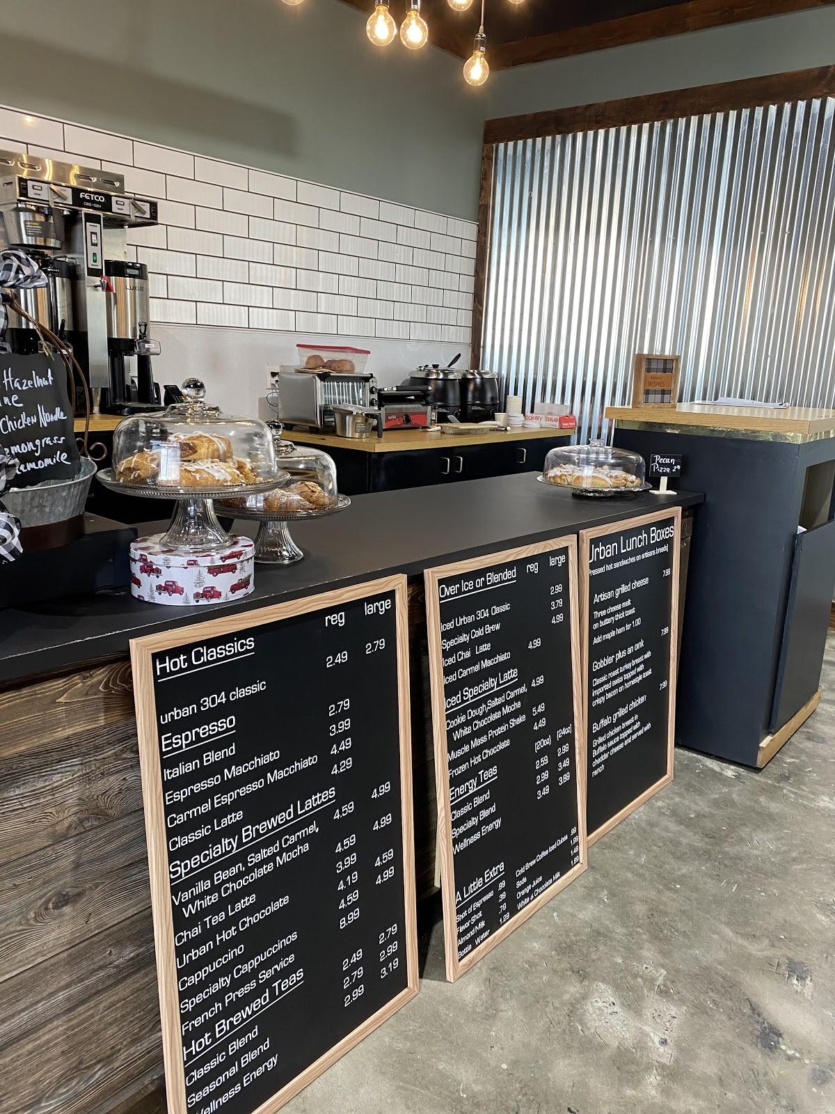 Menu at urban coffee304 desserts, Weirton