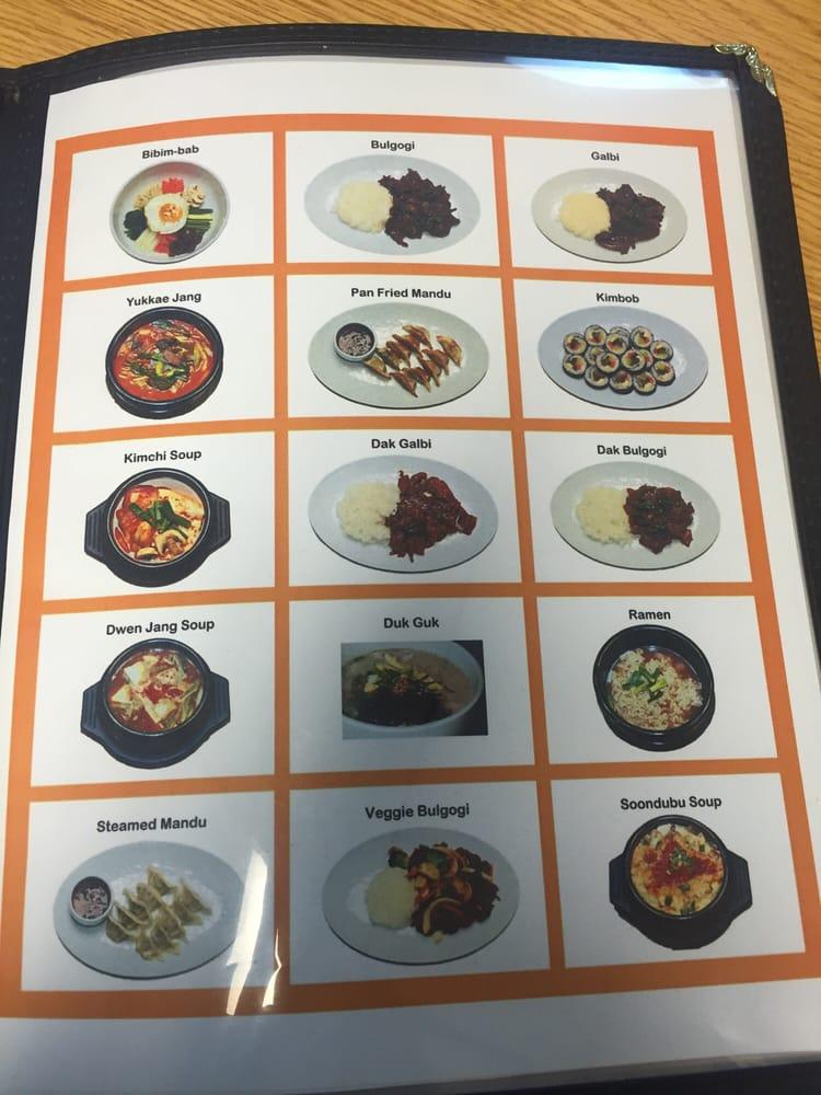 Menu at Koreana Restaurant, Watertown, NY283