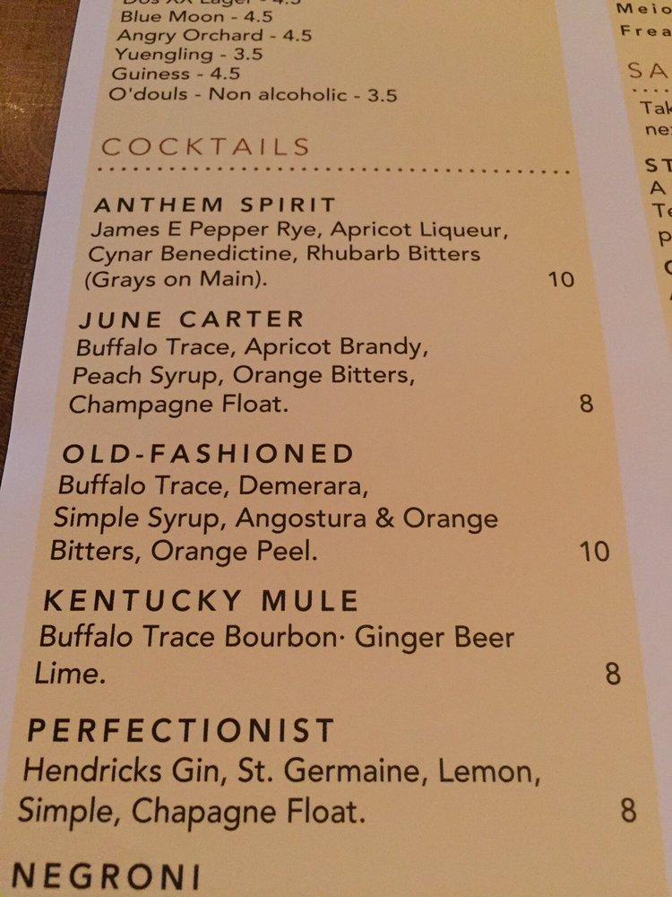 Menu at Southern Craft BBQ, Johnson City
