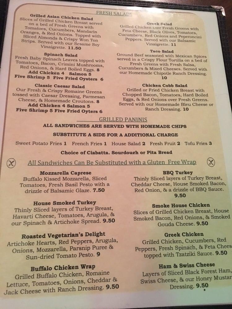 Menu at The Green Leaf Grill steakhouse, Waynesboro