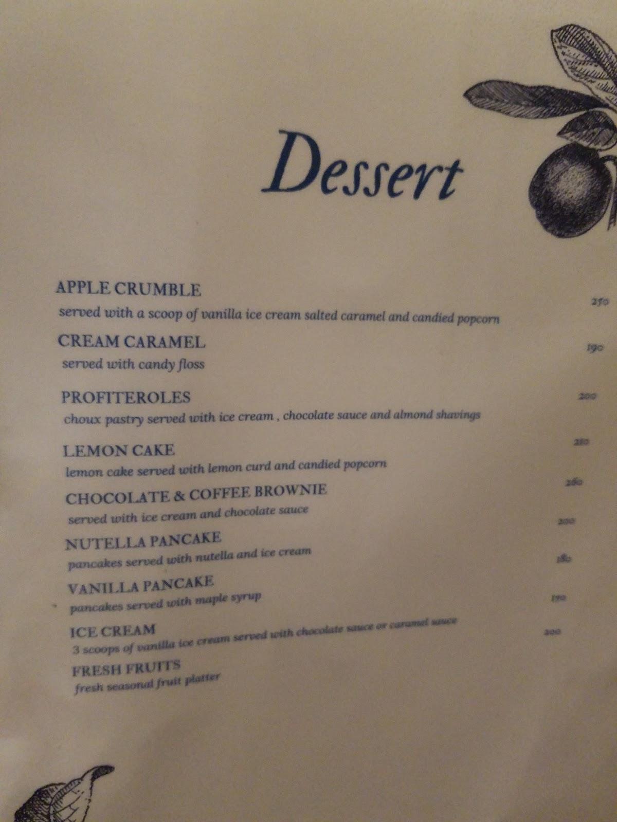 Menu at The Corner House Restaurant & Bar, Manali