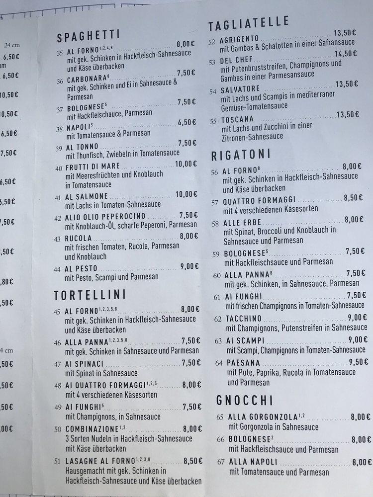 Speisekarte von Pizzeria La Piazza, Haan