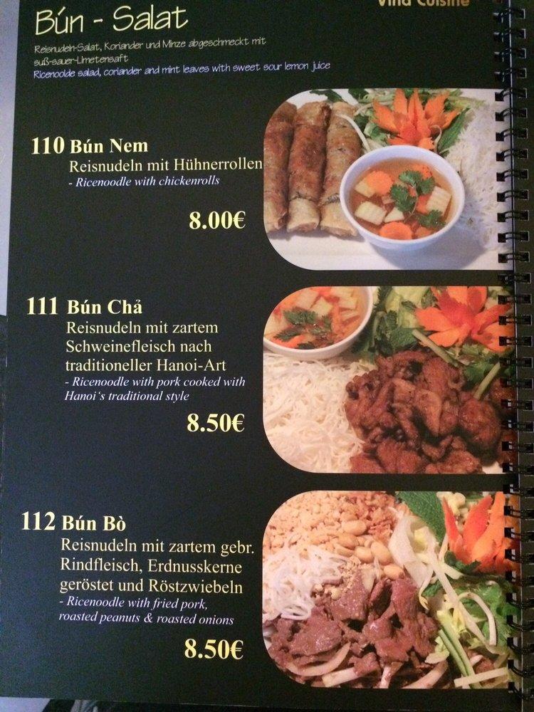 Speisekarte von VinRice Vietnamesisches Restaurant, Erfurt, Michaelisstraße 43