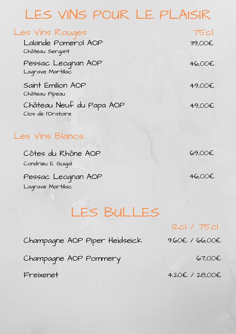 Menu at La Base Bar Restaurant, Lorient, Base sous-marins Keroman