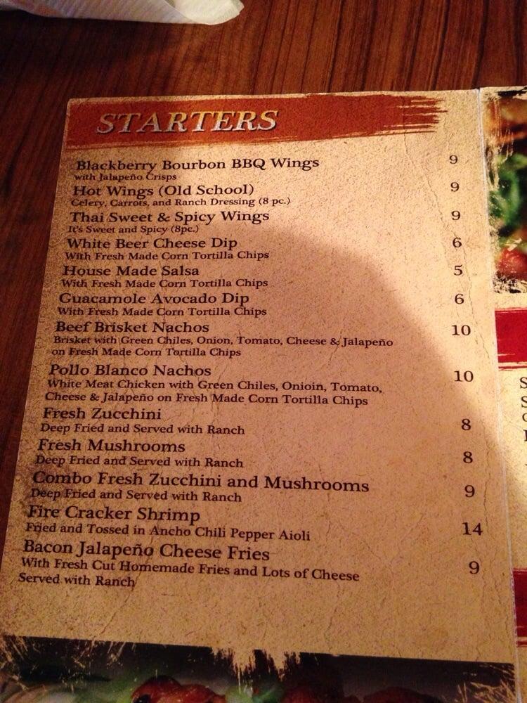 Menu at Painted Horse Bar & Grille, Bartlesville