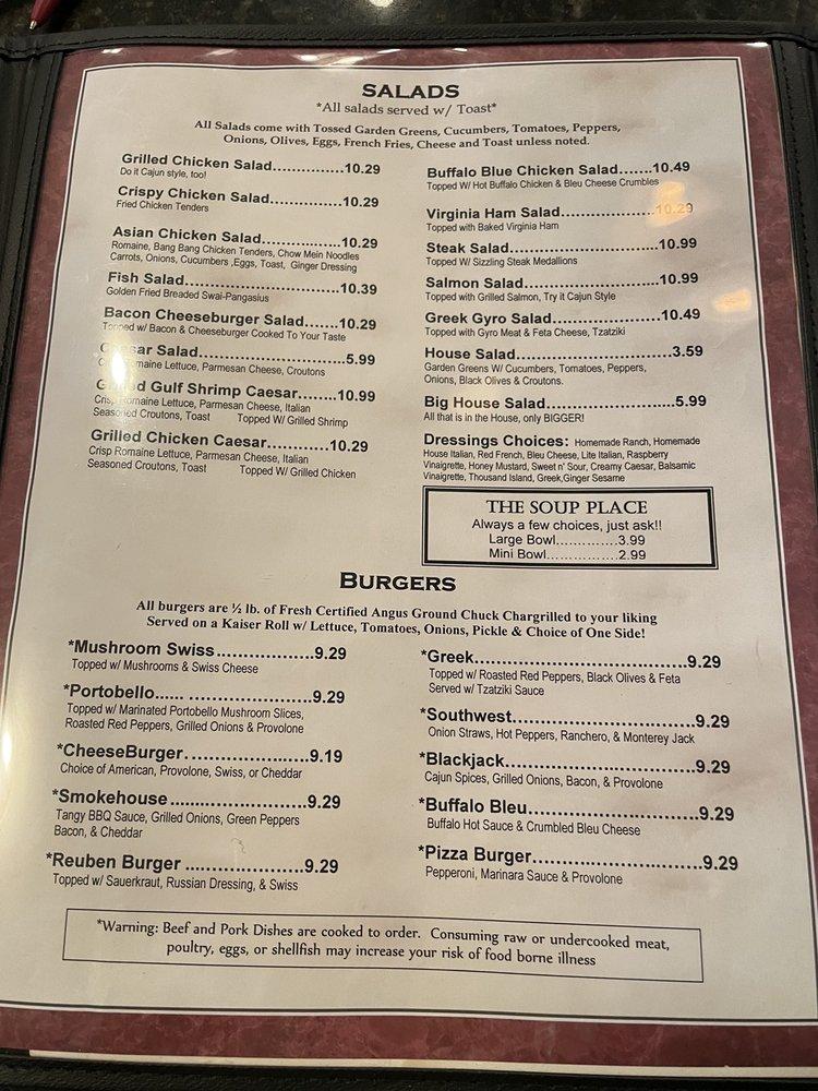 Menu at Ba'Runi Grille pub & bar, Baden