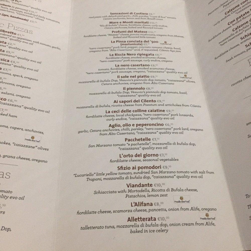 Menu da Pepe In Grani pizzeria, Caiazzo, Vicolo S. Giovanni Battista