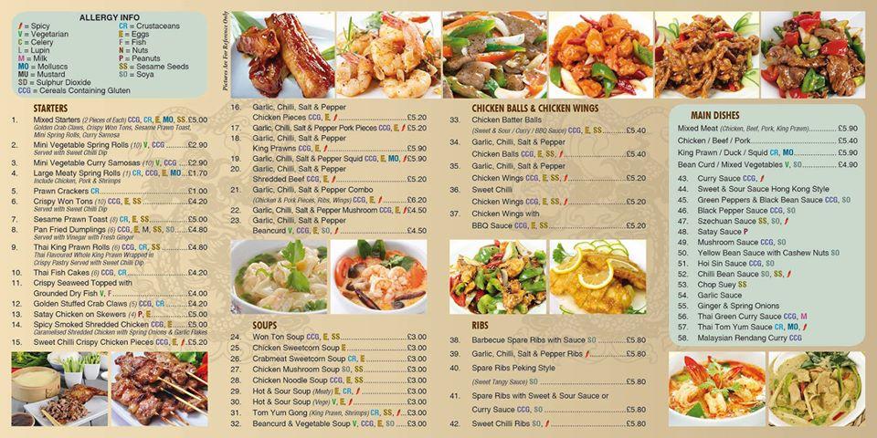 Menu at Oriental Kitchen fast food, Bicester