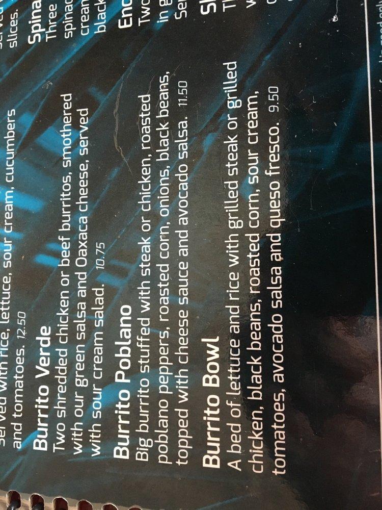 Menu at Azul Tequila Bar & Grill, Eau Claire