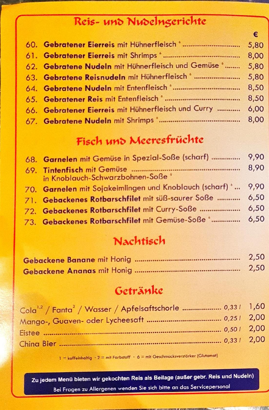 Asia Imbiss Offenbach Am Main Karte Carta de comida rápida Asia Imbiss, Offenbach del Meno, Seligenstädter