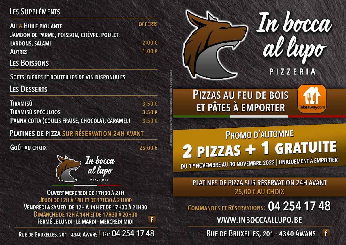 Pizzeria In Bocca al Lupo, Awans Critiques de restaurant