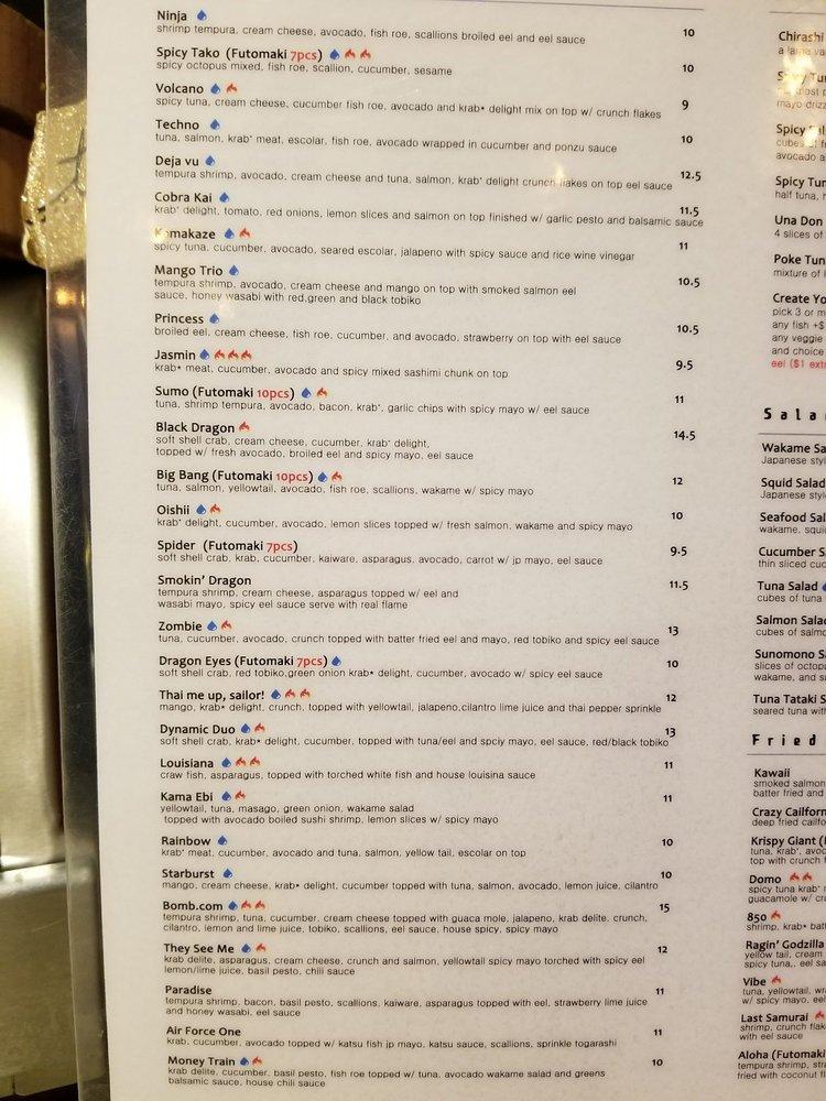 Menu at Domo Café restaurant, Fort Walton Beach, Hurlburt Rd