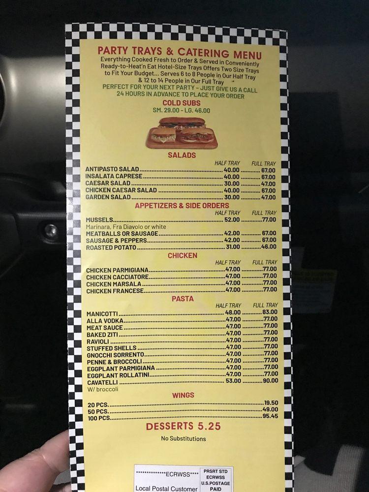 Menu at Cafe Antonio's Restaurant, Hamilton Township