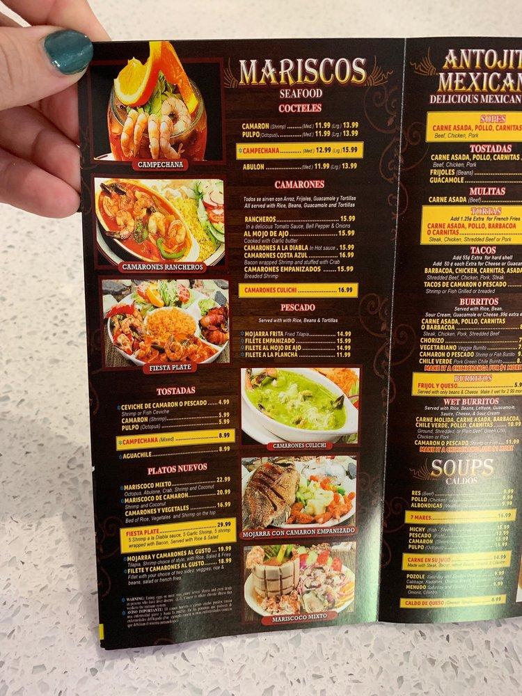 Menu at Taco Giro Mexican Grill & Seafood restaurant, Casa Grande