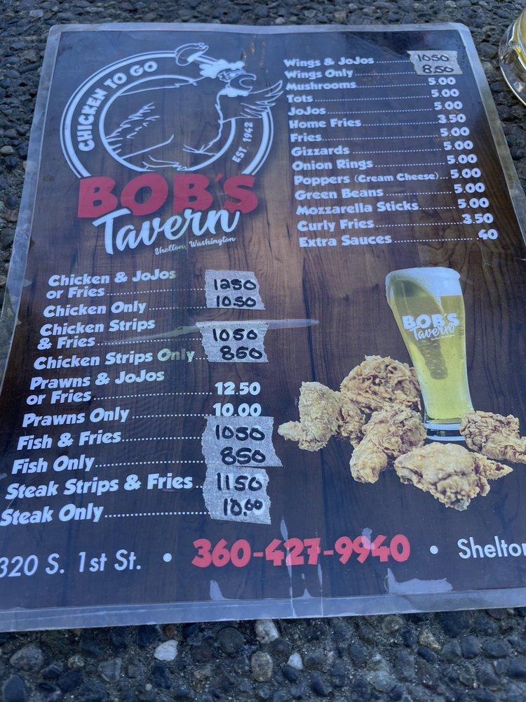 Menu at Bob's Tavern pub & bar, Shelton