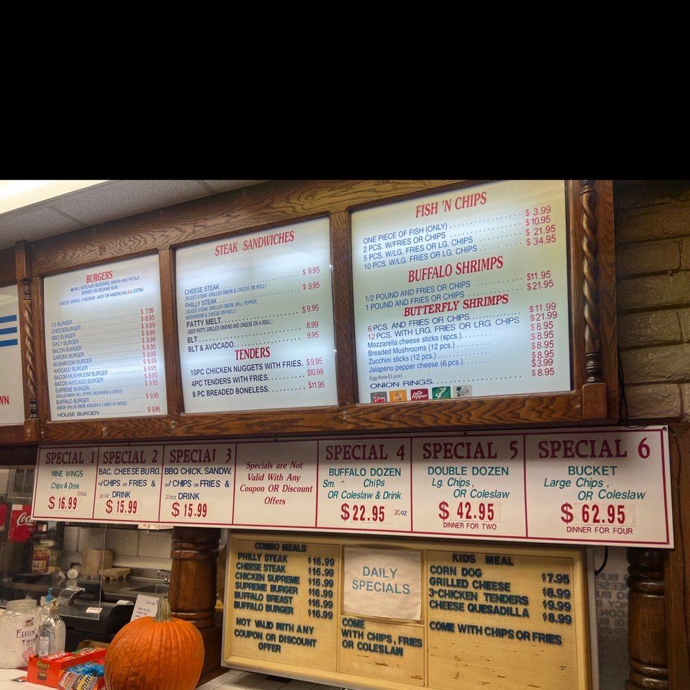 Menu at Original Buffalo Wings Restaurant, Petaluma