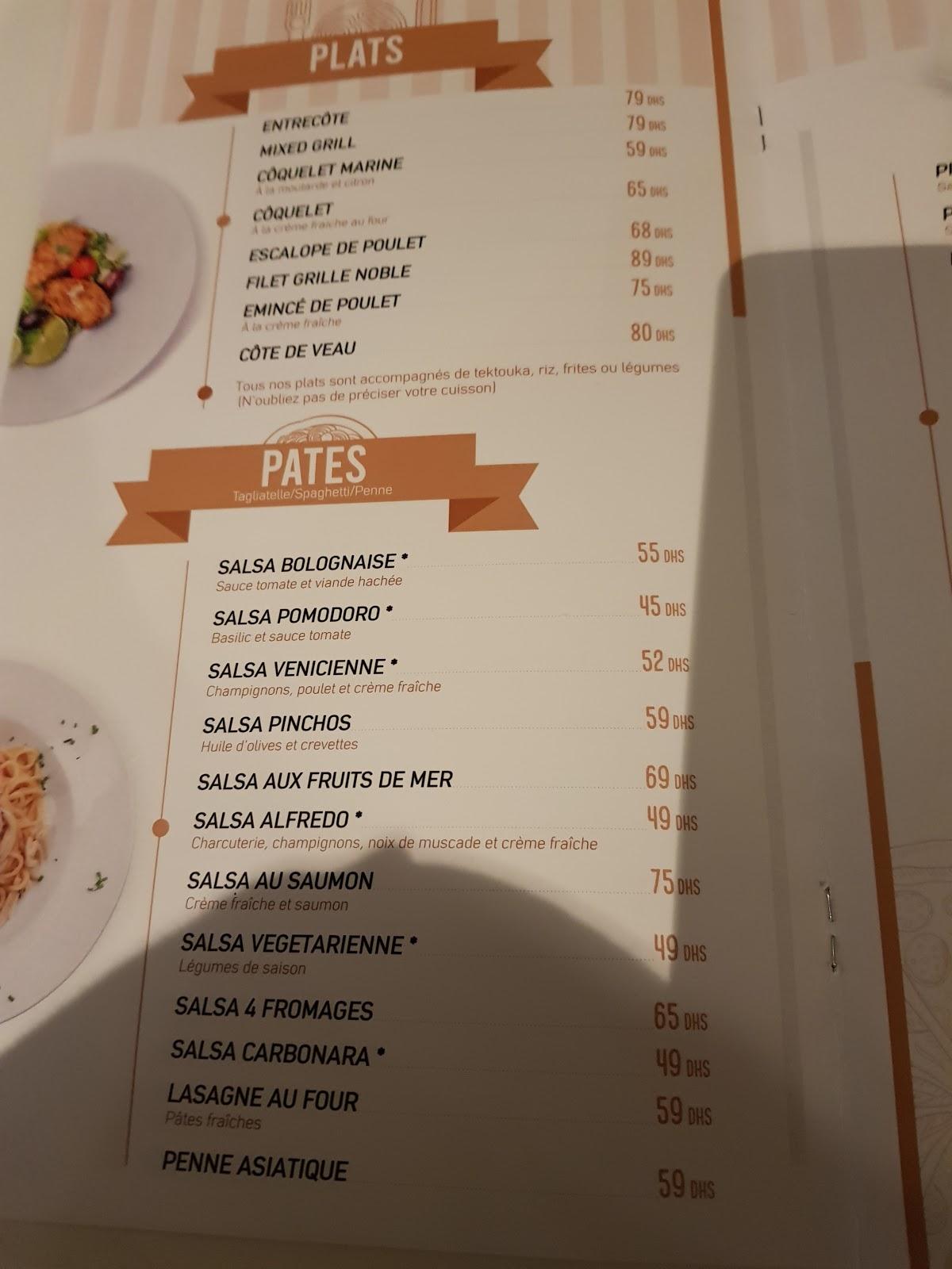 Menu de Pinchos