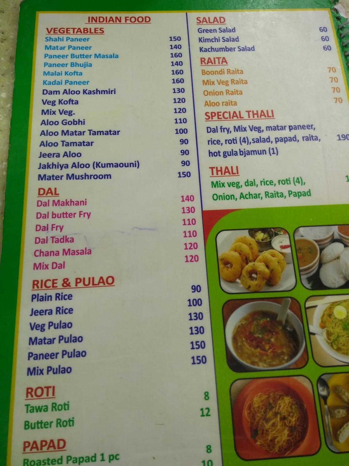 Menu at China Town, Nainital, 9FQ3+QJ7