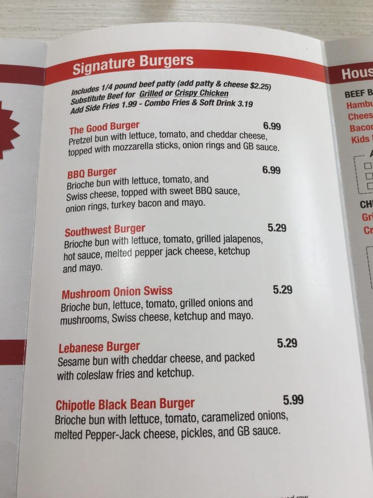 Menu At Zo S Good Burger Dearborn Fast Food Dearborn Michigan Ave   R4fd Zos Good Burger Dearborn Menu 