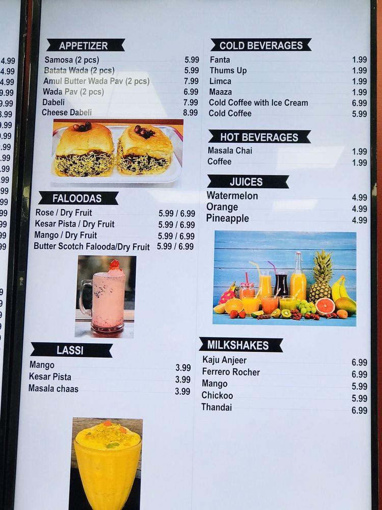 Menu at Honest Restaurant, Bellevue