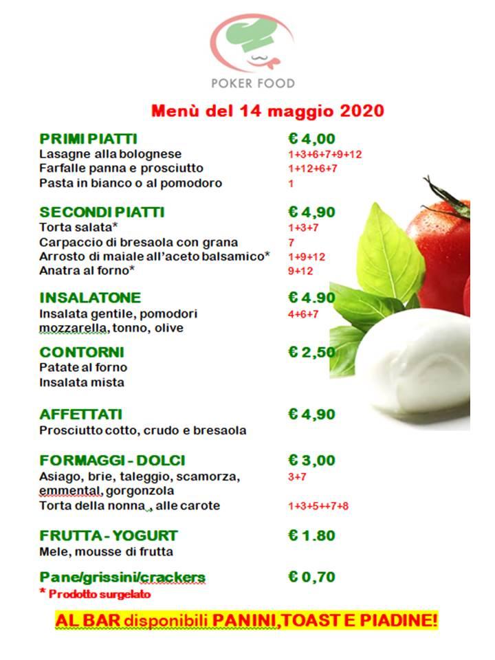 Menu di Poker Food 