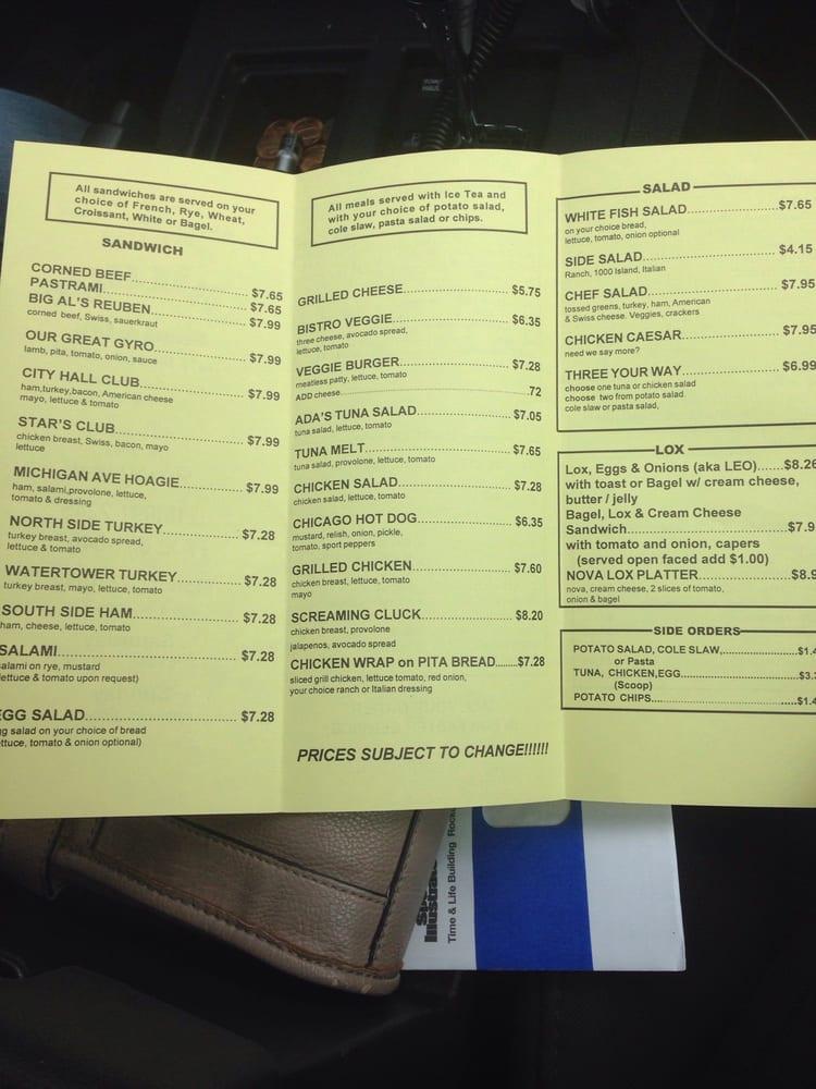 Carta del restaurante Chicago Bagel & Deli, San Antonio, Wurzbach Rd 132