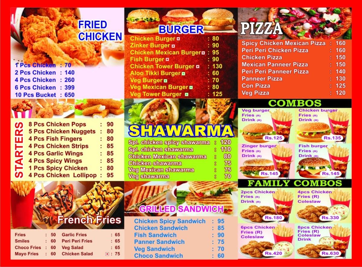 Menu at Nfc Fried Chicken, Erode, 20/4 A K Complex AM Mahal (opp ...