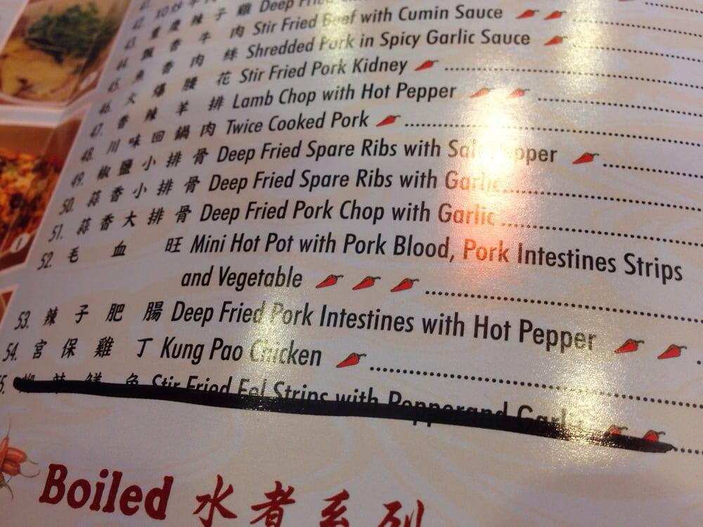 Carta del restaurante Red Chili House, Rancho Cucamonga
