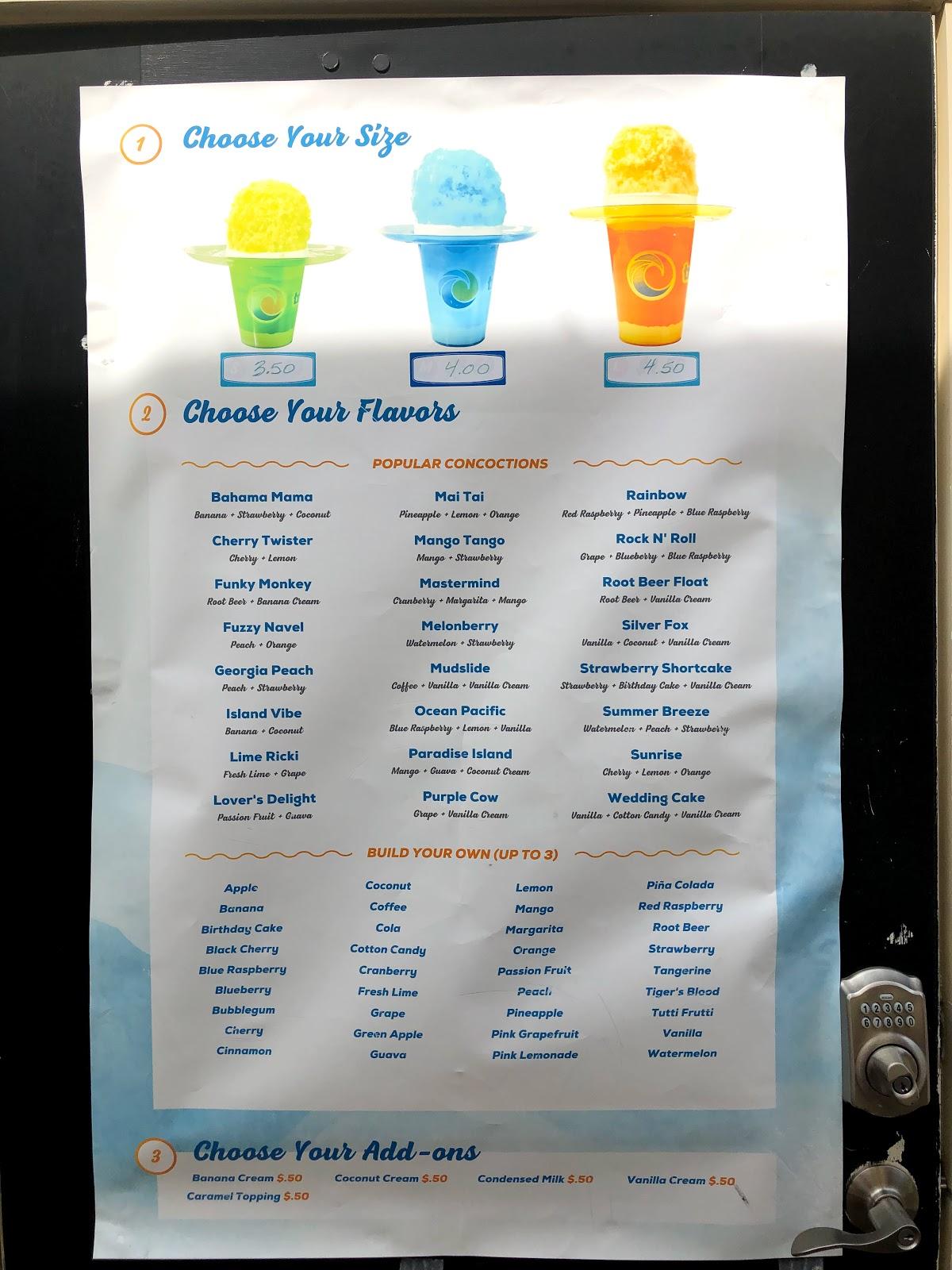 Menu at Molly O's Sno Cones And Chilli restaurant, Saint Charles