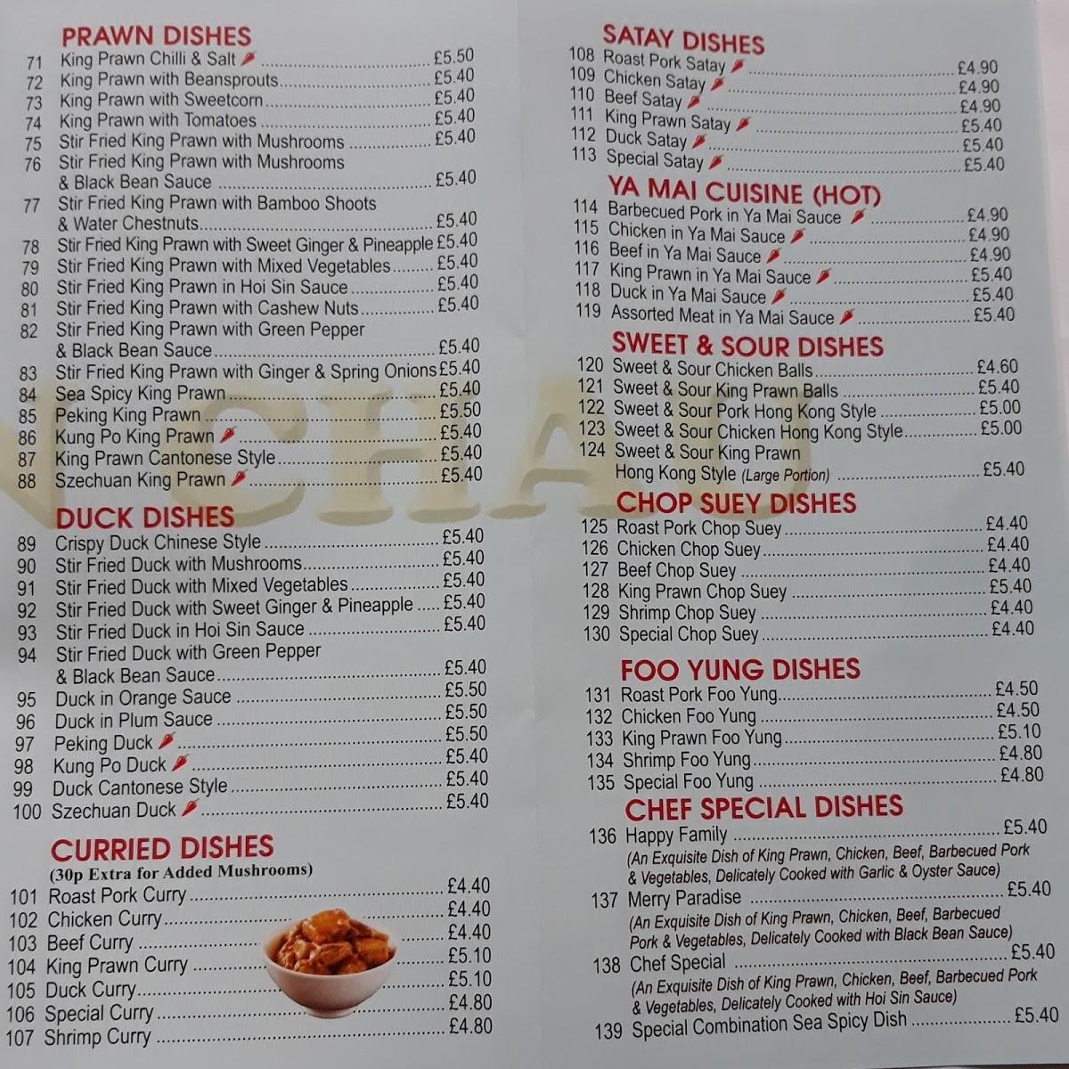 Menu At Golden Chau Fast Food, Loughborough, 80 Derby Rd