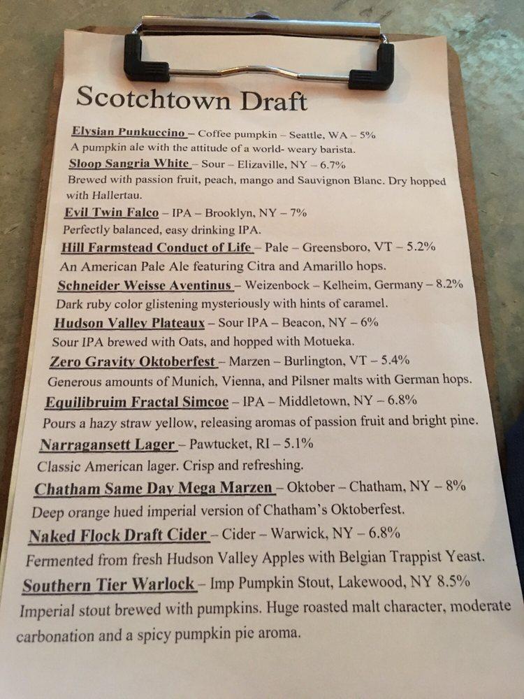 Menu at Scotchtown Craft pub & bar, Scotchtown