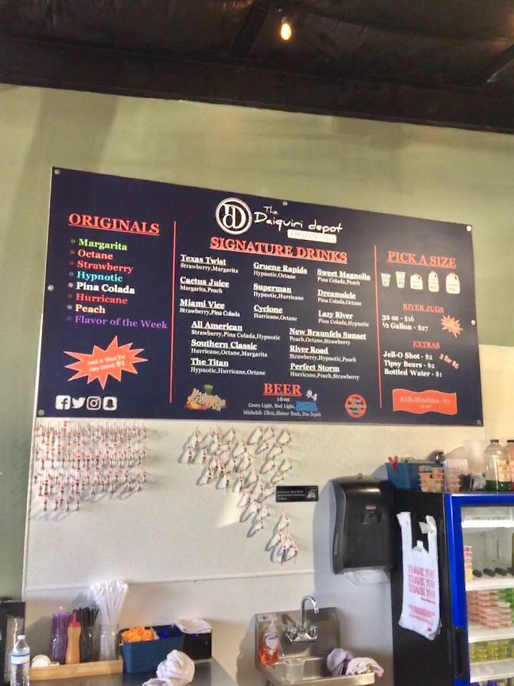 Menu at The Daiquiri Depot pub & bar, New Braunfels