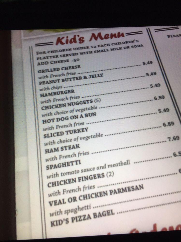 Menu at East Penn Diner restaurant, Emmaus