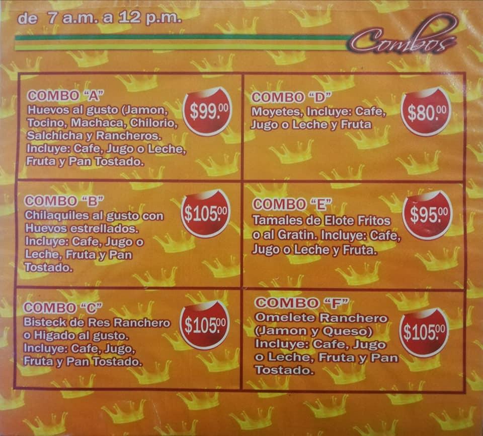 Menu At Rey De Reyes Restaurant Los Mochis