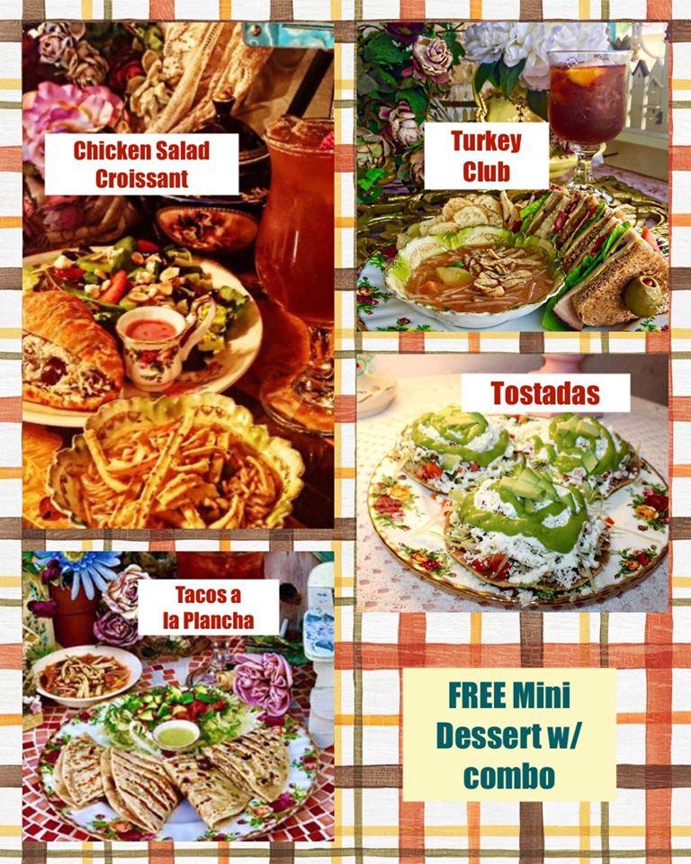 Menu at Paula's Tea House & Deli restaurant, Hidalgo