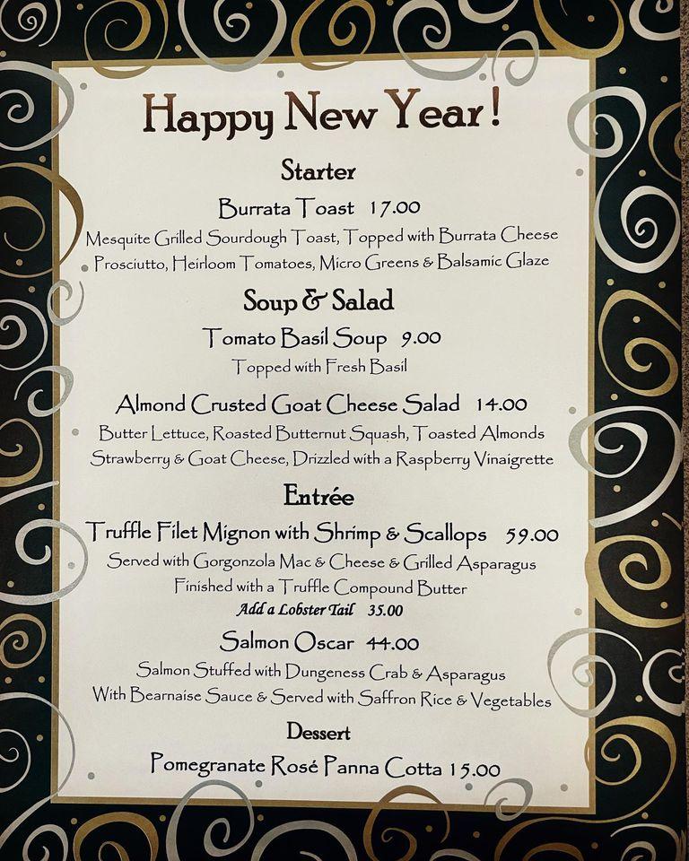 Menu at Salt Creek Grille Valencia steakhouse, Santa Clarita, Town