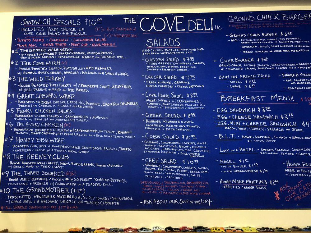 Menu at The Cove Deli, LLC restaurant, Wethersfield