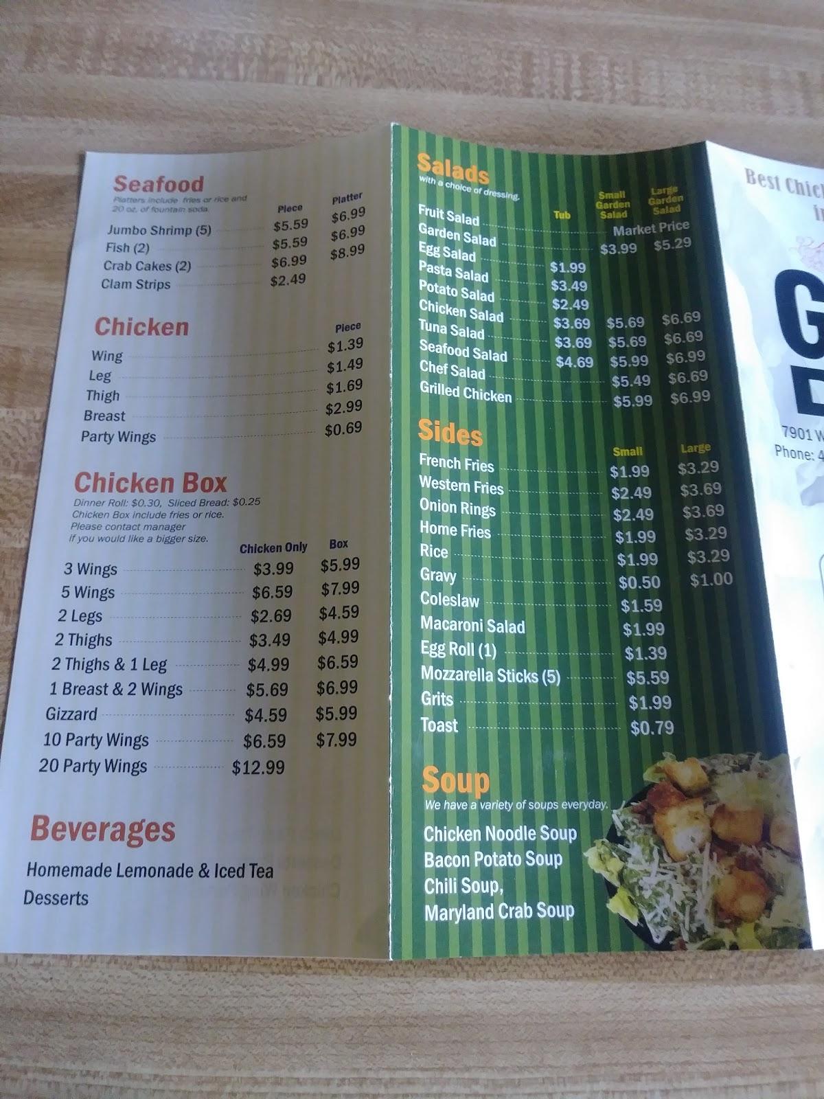 Menu At G G Deli Jessup