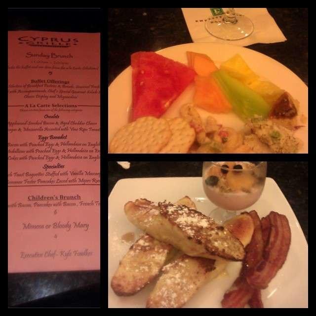 Menu at Cyprus Grille steakhouse, Hampton