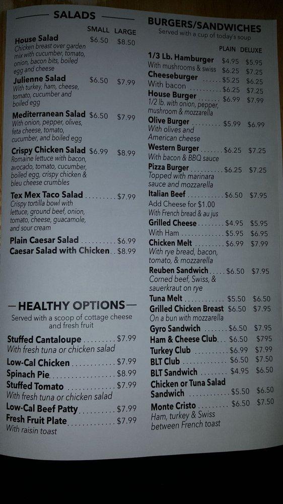 Menu at Somonauk Pancake House restaurant, Somonauk
