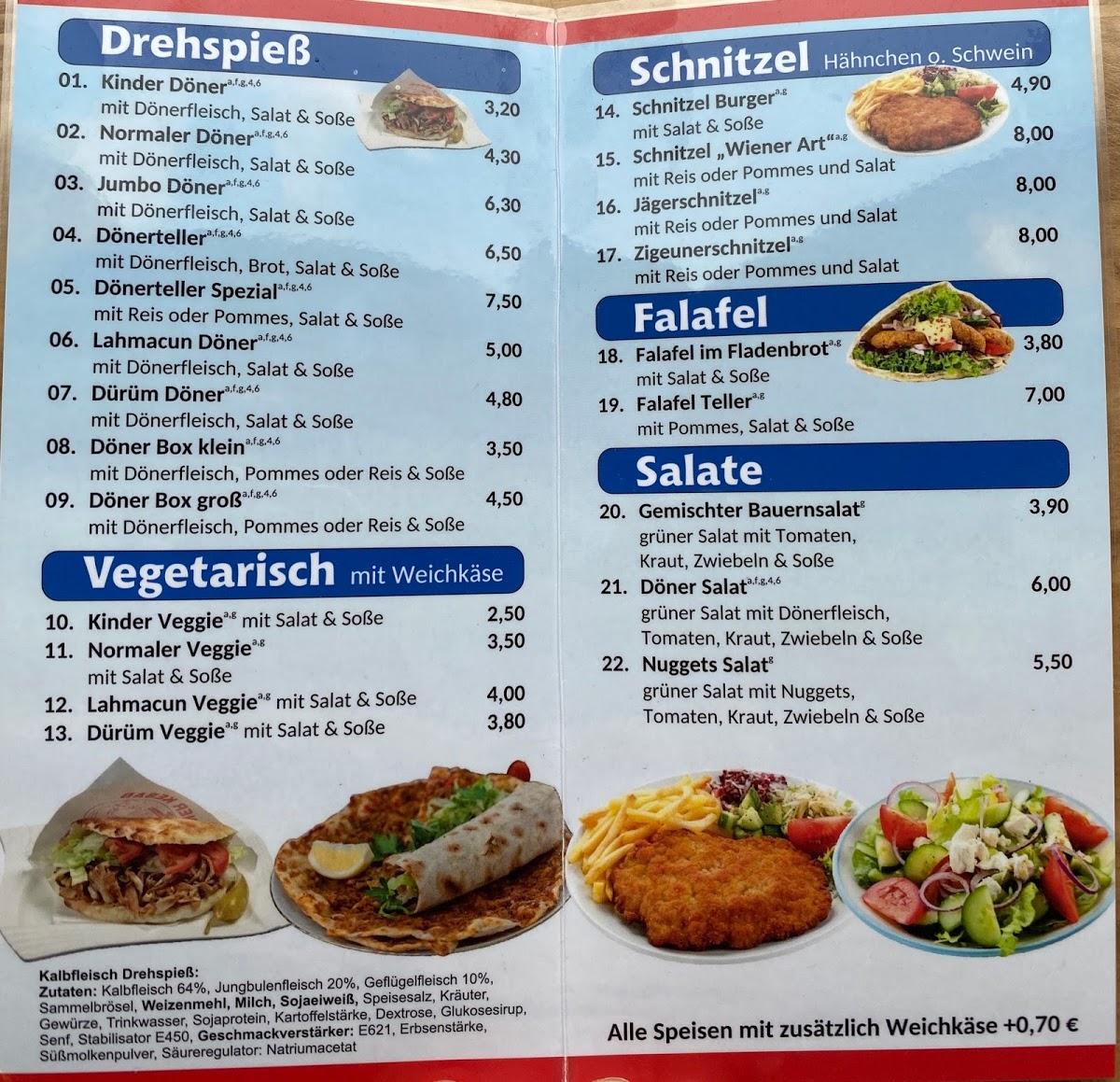 Speisekarte von Gökhan’s Döner pub & Bar, Neukirchen