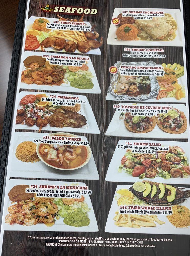 Menu at Casa Jalisco San Angelo restaurant, San Angelo