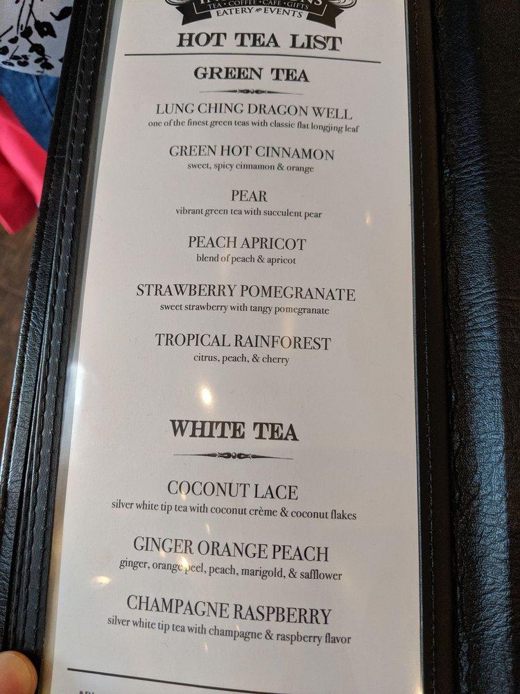 Menu at Inspirations Tea Room, Eatery, & Events restaurant, Edmond