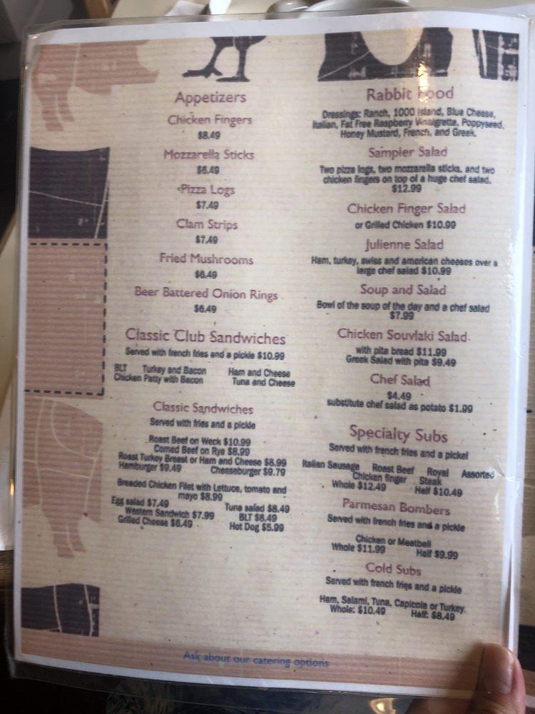 Menu at West Alden Kitchen restaurant, Alden