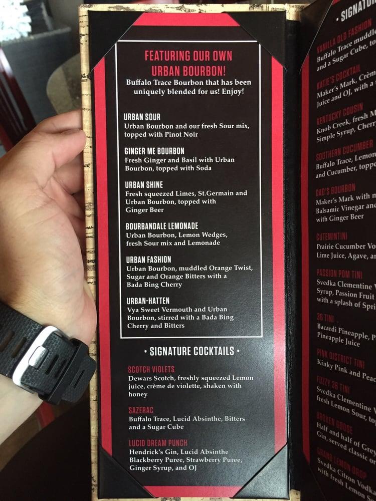Menu at District 36 Wine Bar & Grille, Ankeny