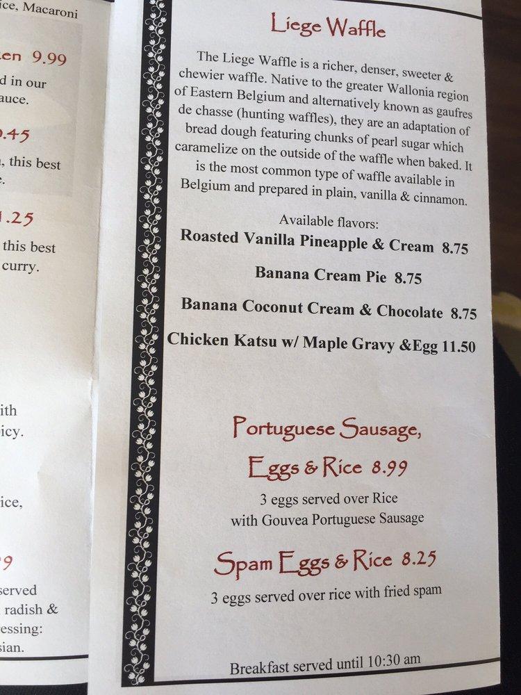 Menu at Island Plate Lunch restaurant, Tucson, N Campbell Ave