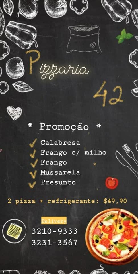 Pizzaria 42 cardápio