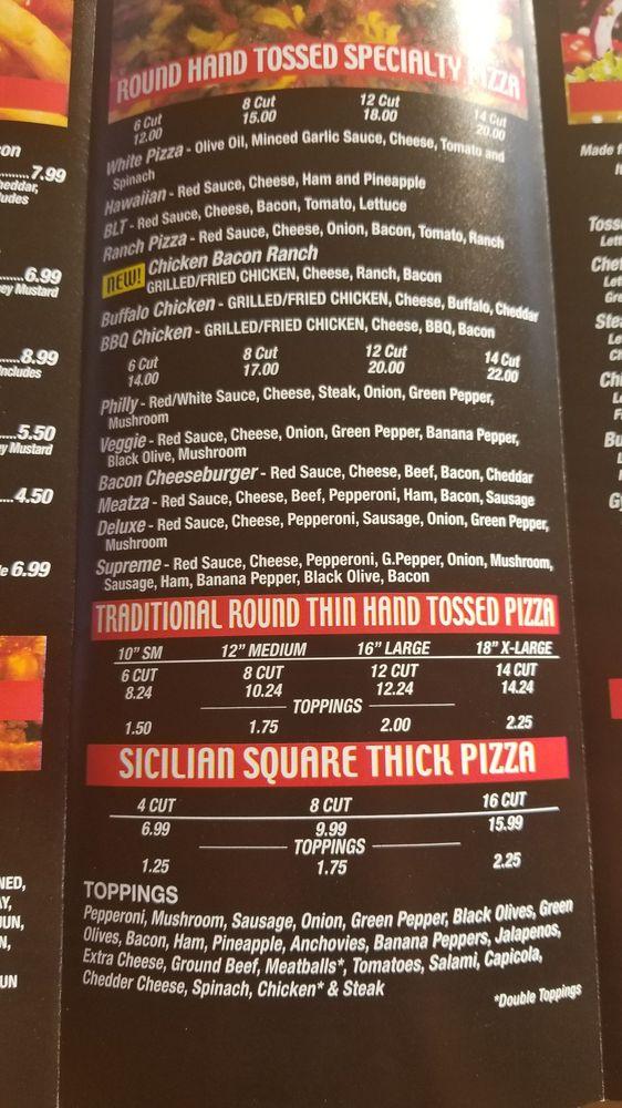 Menu at Gianni's Pizza - Center Twp. pizzeria, Monaca