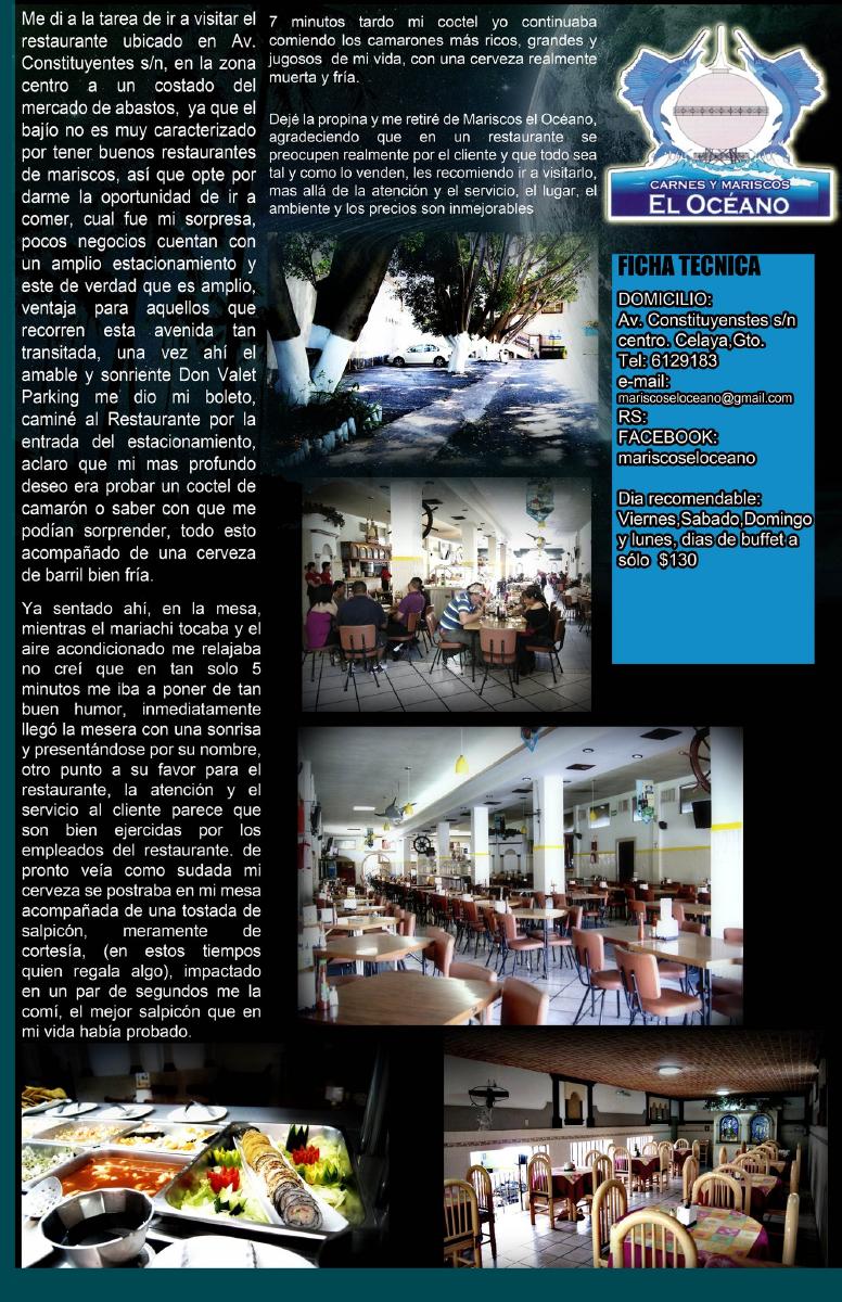 Restaurante El Océano, Celaya - Opiniones del restaurante